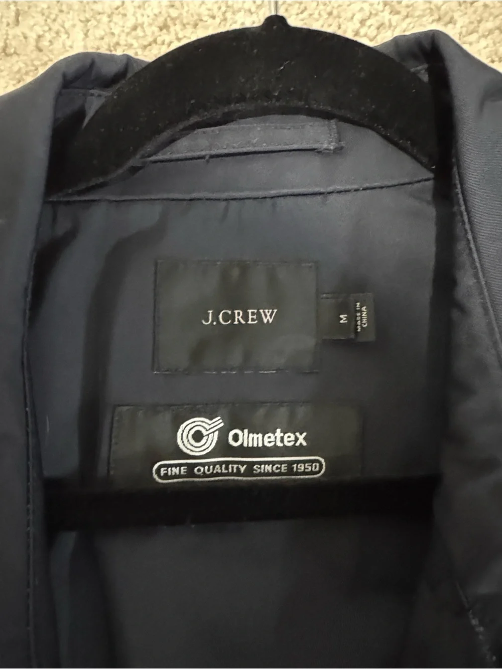 J. Crew Navy Trench Coat